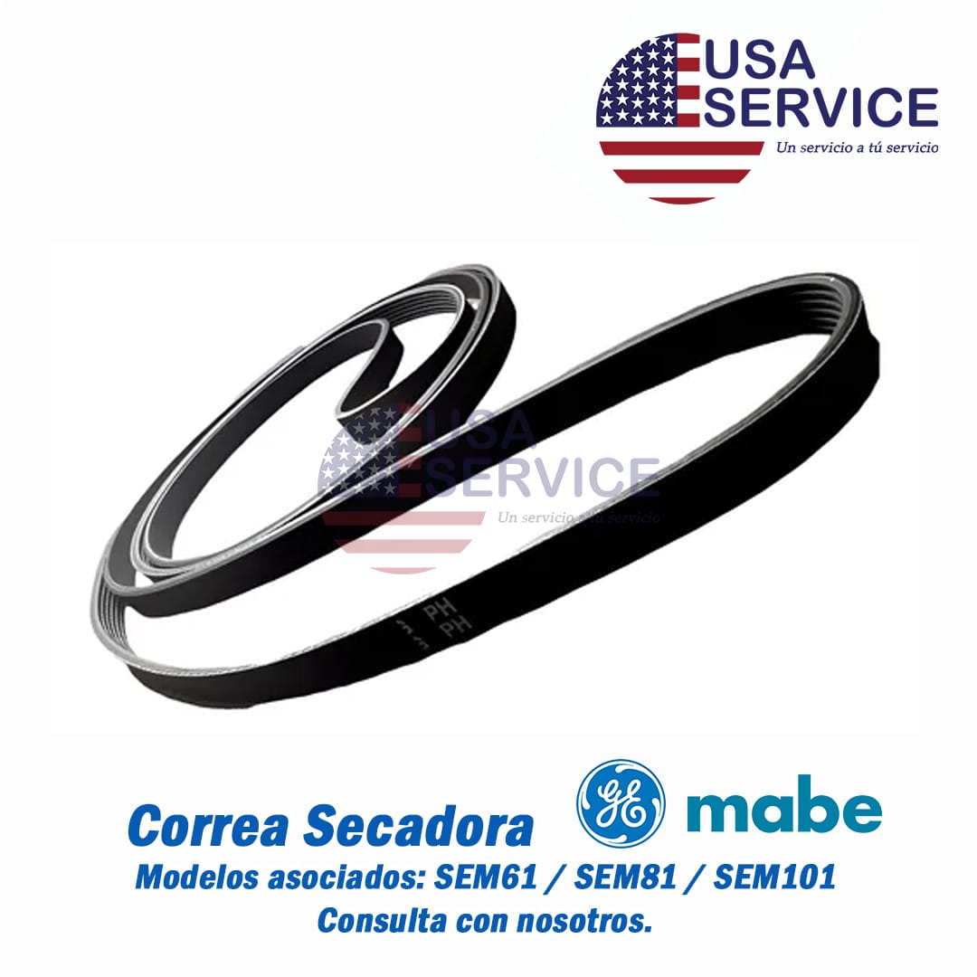 CORREA - SEM61/81/101 - MABE - Repuesto línea blanca USA Service